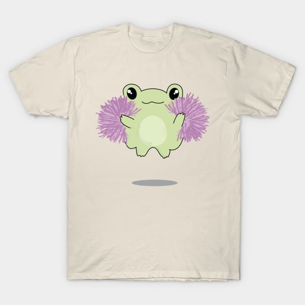 Kawaii Frog Loves Cheer T-Shirt by YourGoods